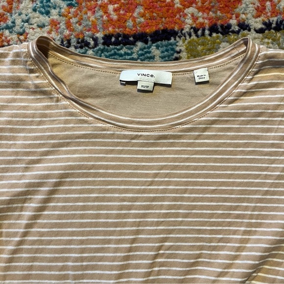 VINCE Striped Knot Sheath Mini Dress XS - Picture 4 of 7